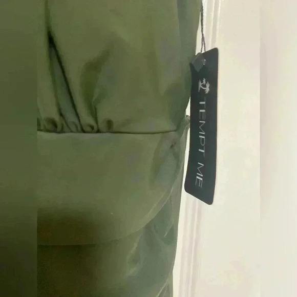 💚Womens one piece sexy green swimsuit size Large💚 - Picture 4 of 12